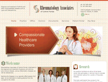Tablet Screenshot of orlandorheumatology.com